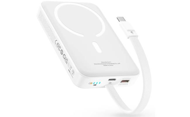 Baseus Magnetic Power Bank 30W 10000mAh With Built-in USB-C Cable - Black